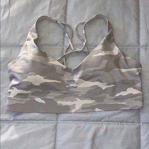 Athleta camo sports bra